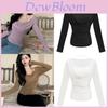 Oversized Long Sleeve T Shirt For Women With Mock Two Piece Design And Embroidery For Spring 2025