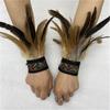 Ethnic Wrist Cuffs Vintage Women Men Cosplay Costume Accessory Feather Wristband Feather Wristband Vintage Bracelet
