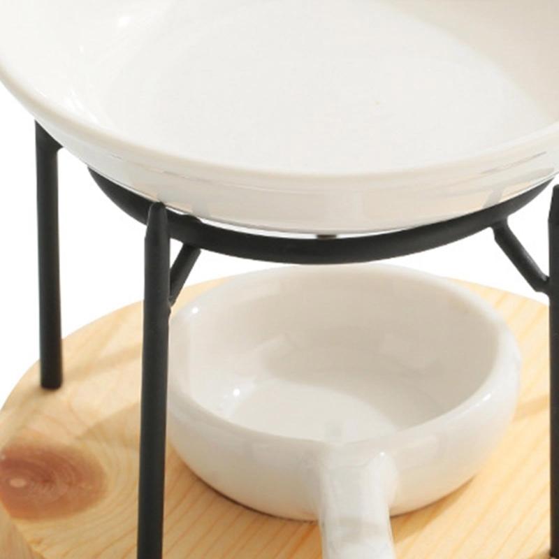 Elegant Ceramics Aromatherapies Diffuser Wax Melt Essential Oil Burners Tealight Holder for Bedroom and Spa Decoration