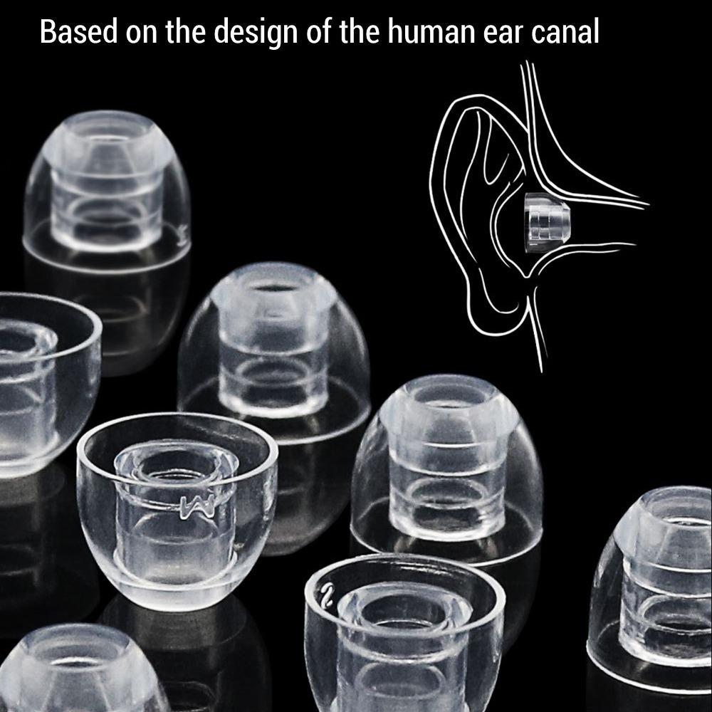 6PCS Including S / M / L Noise Isolation Earbuds Tips for 4.5mm to 6.5mm Earphone Home