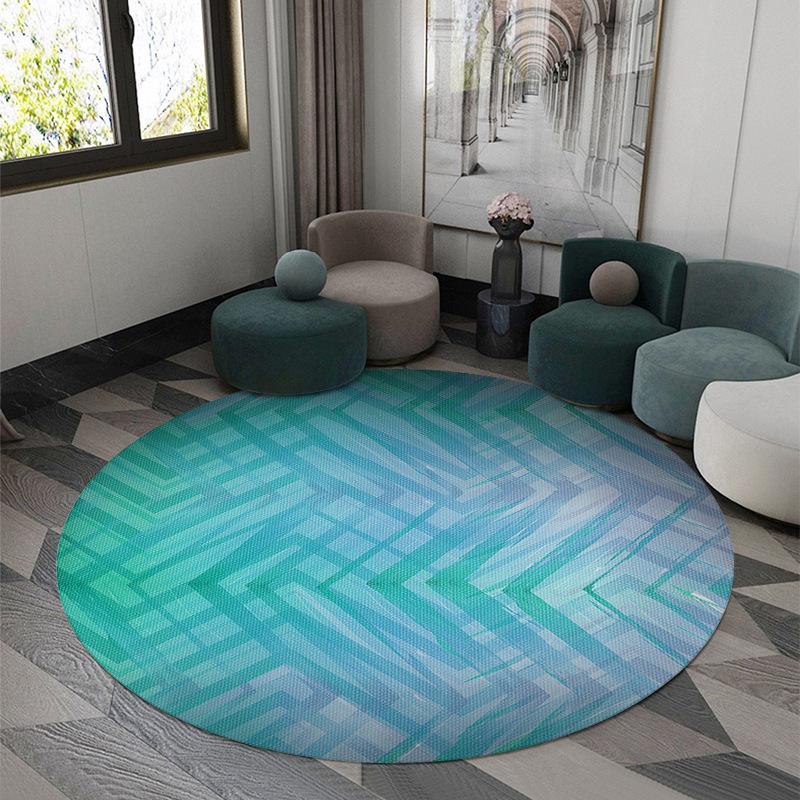3D Vortex Optical Illusion Rugs Trap Area Carpet Anti-Slip Round Mats Large Carpets for Living Room Sofa Swirl Washable Carpet