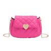 Heart-shaped embroidery bag 2025ladies bag women's bag women's casual versatile mobile phone bag diamond shoulder bag