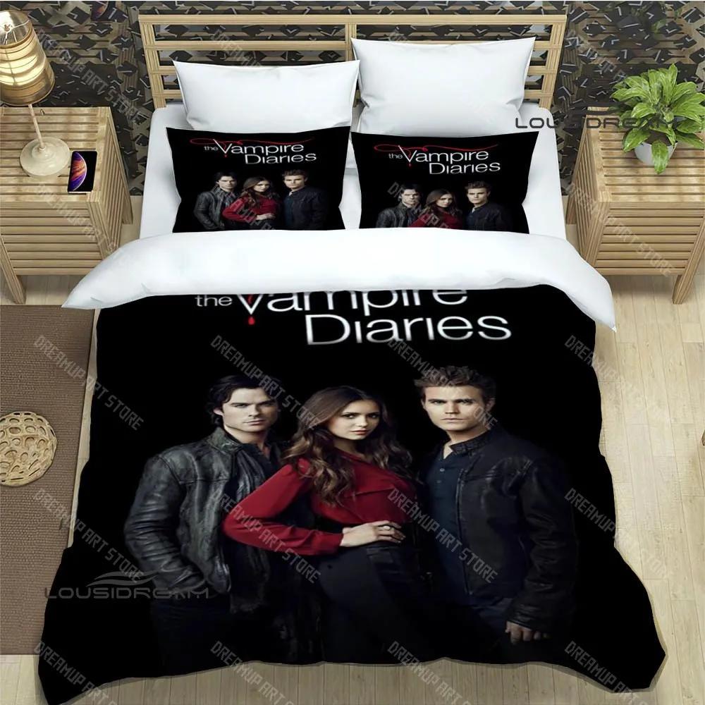 The Vampire Diaries Damon Salvatore Beddengoed Sets Prachtige Bedbenodigdheden Set Dekbedovertrek Beddekenset Beddengoed Verjaardagscadeau