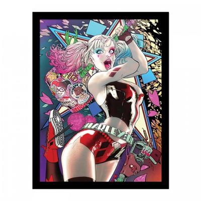 Gerahmtes Poster „Harley Quinn Comic“