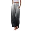Women's Casual Gradient Print Wide Leg Drawstring Pocket Beach Casual Pants