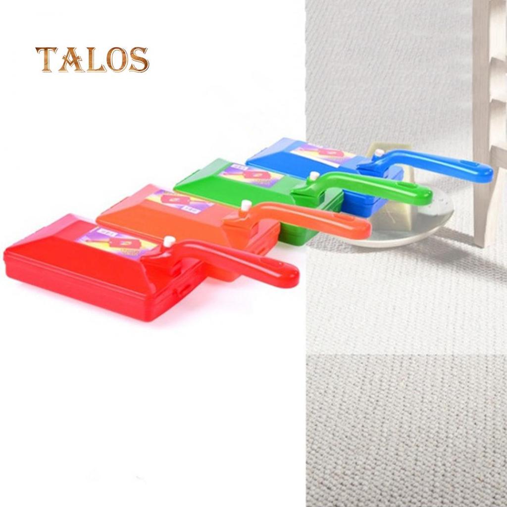 Practical Double Roller Carpet Table Sofa Dusting Cleaning Brush Cleaning Tool Bathroom Supplies
