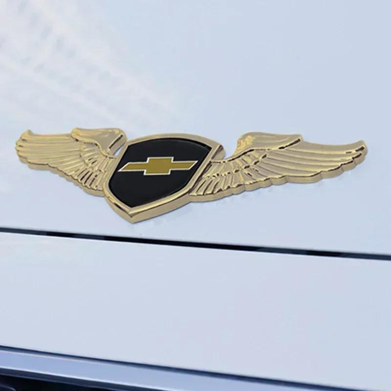 Kovová chromová přední nálepka na kapotu pro Chevrolet Cruze Captive Equinox Aveo Camaro Silverado Traverse Sonic IMPALA Trax