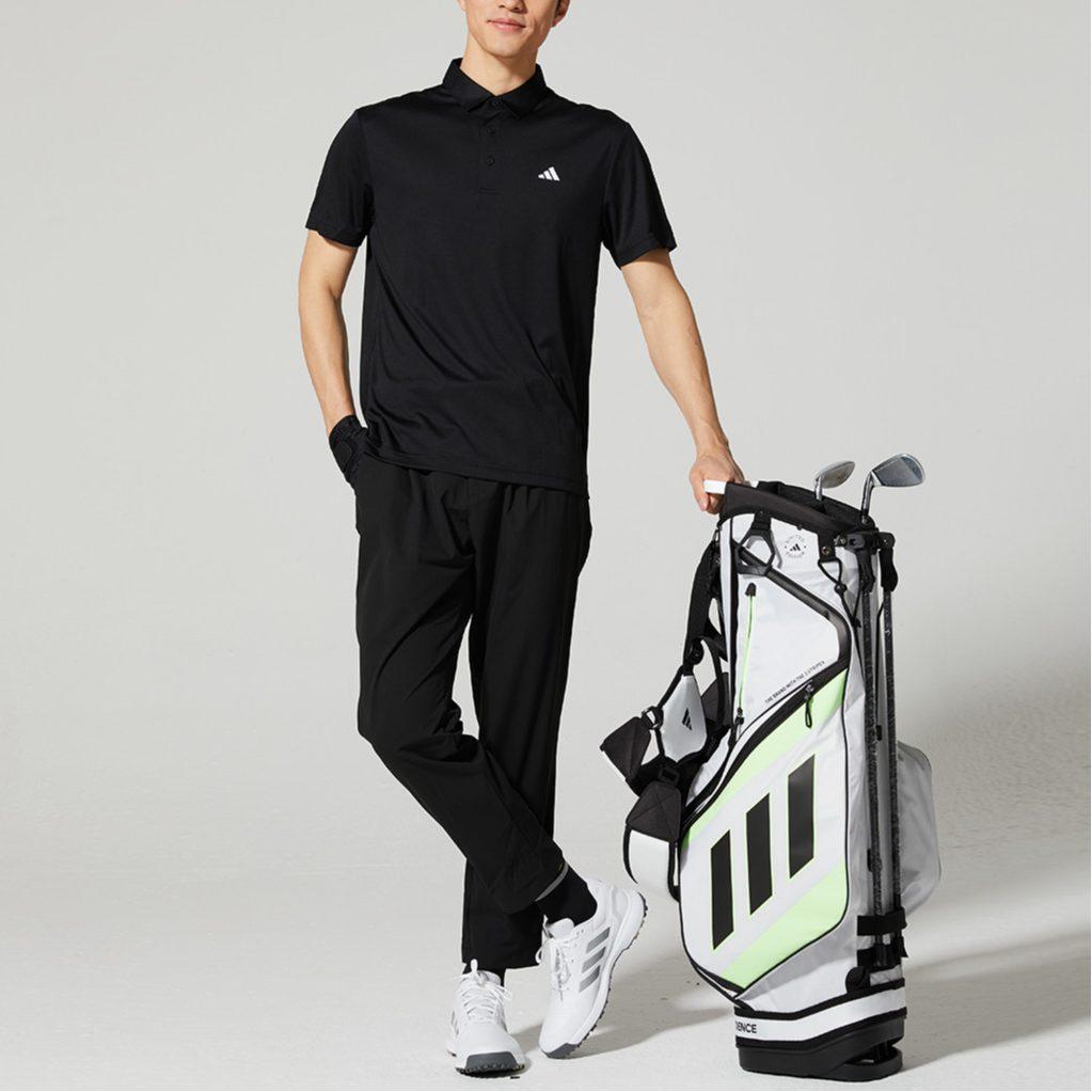 Adidas Polo Shirts Men's Black Polo Collar Moderate JG1303