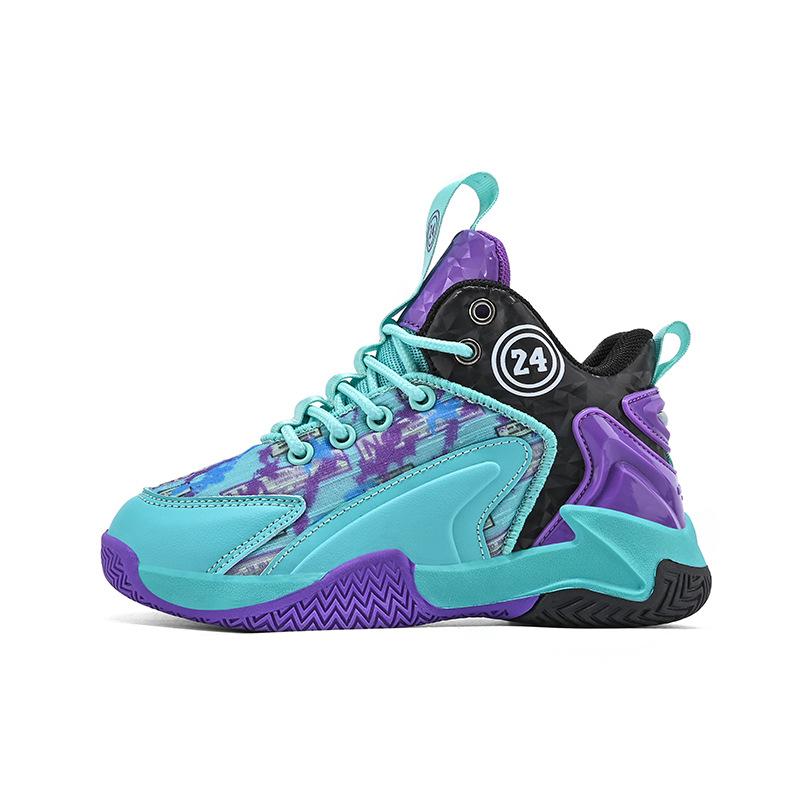 Classmate Basketball Shoes Summer 22 New Children's Mesh Sports Shoes Older Children's Students Breathable Running Children