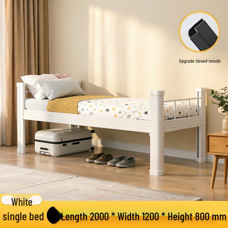 Iron Bunk Bed - Sturdy, Silent, Thick Frame with High and Low Design for School Use