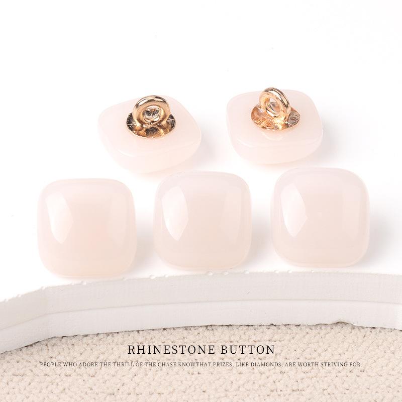 5 Stück Quadratische Harz Hochwertige Hemdknöpfe Vielseitige Oberteil Strickjacke Farbige Kleine Knöpfe Kinderkleidung Dekorative Knöpfe