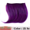 XINRAN Colorful Synthetic Hair Pieces Clip In Bangs Hair Extensions Temperature Fiber Hair Accessories For Women