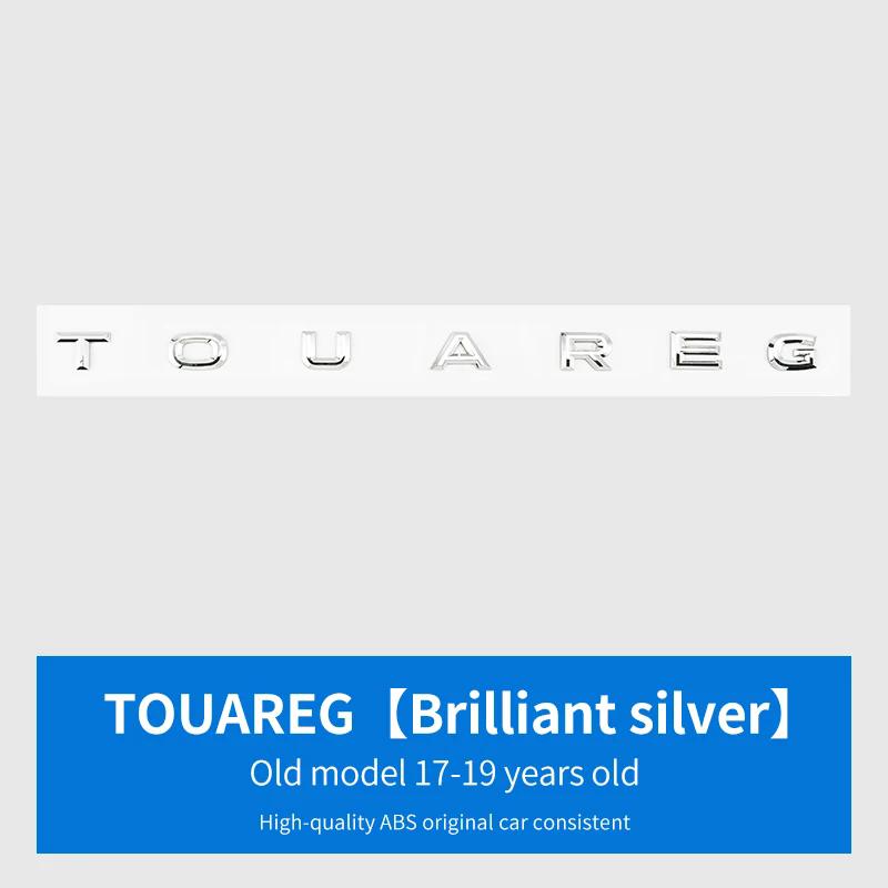 BHMTQ1 ABS Car letter Sticker For VW Volkswagen TIGUAN TOUAREG SAGITAR Logo 2016-2024 Decorative Rear Trunk Emblem Badge Sticker