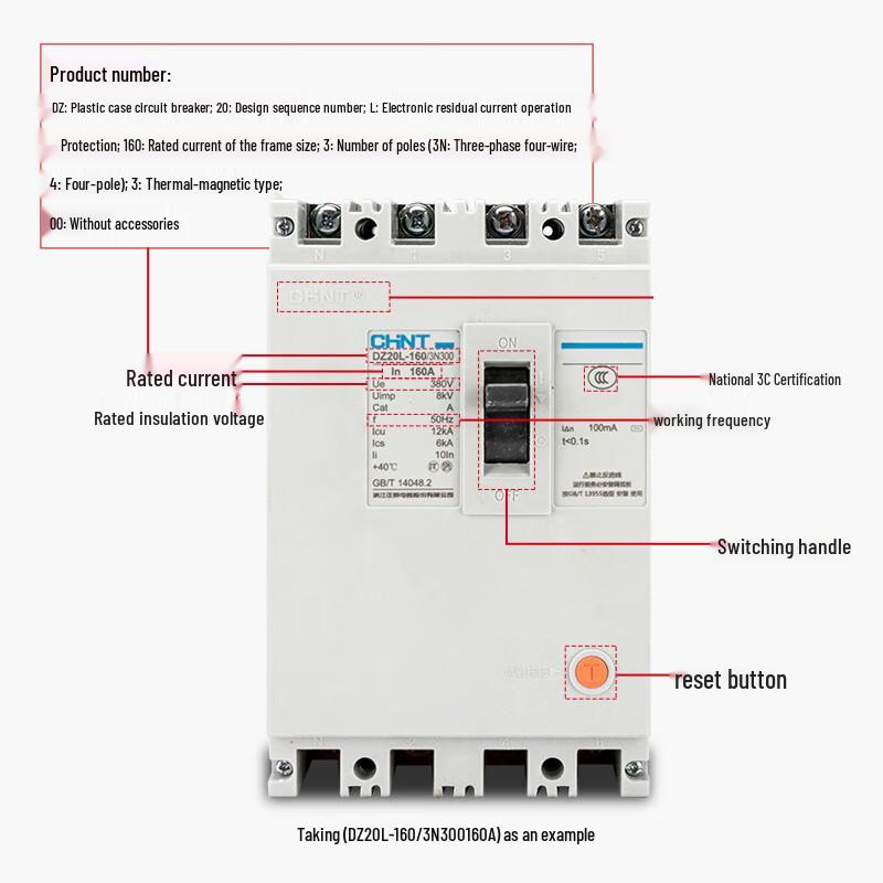 Chint DZ20Y Molded Case Circuit Breaker