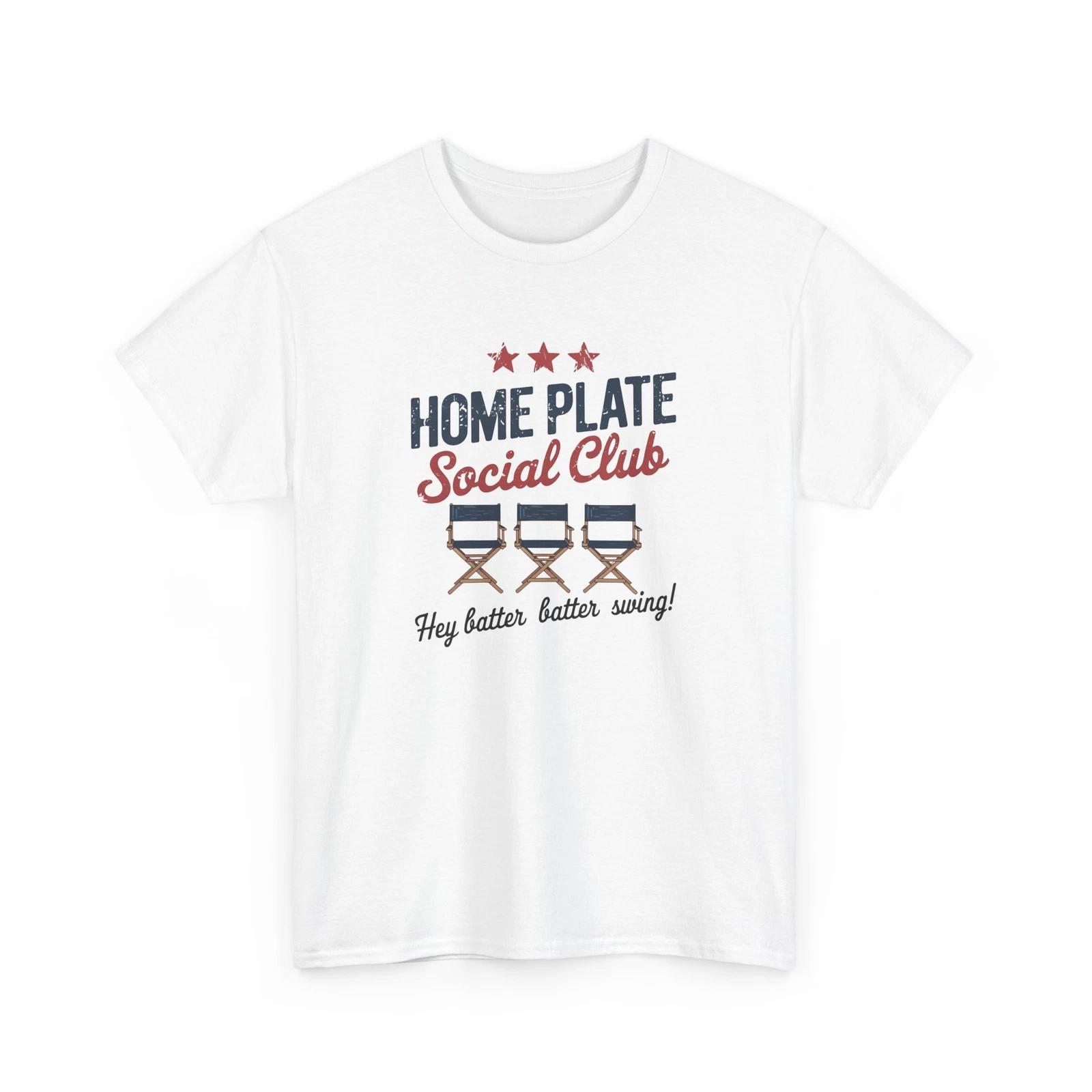 

Baseball T-Shirt | Funny Baseball Fan Tee | Home Plate Social Club 2XL