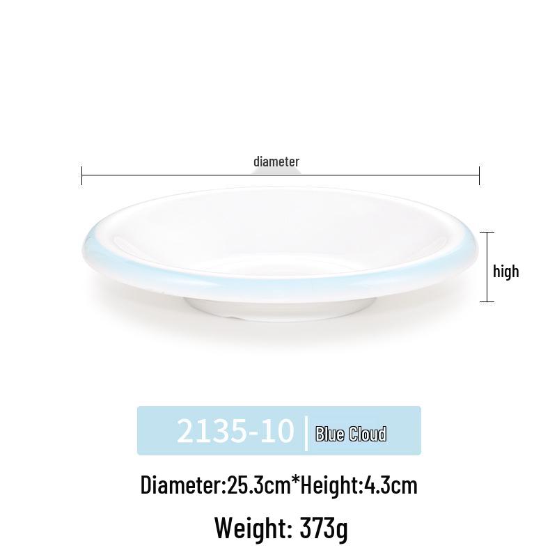 Okrągły talerz melaminowy - Naczynia stołowe inspirowane porcelaną dla restauracji i hoteli, Idealny do kuchni zachodniej