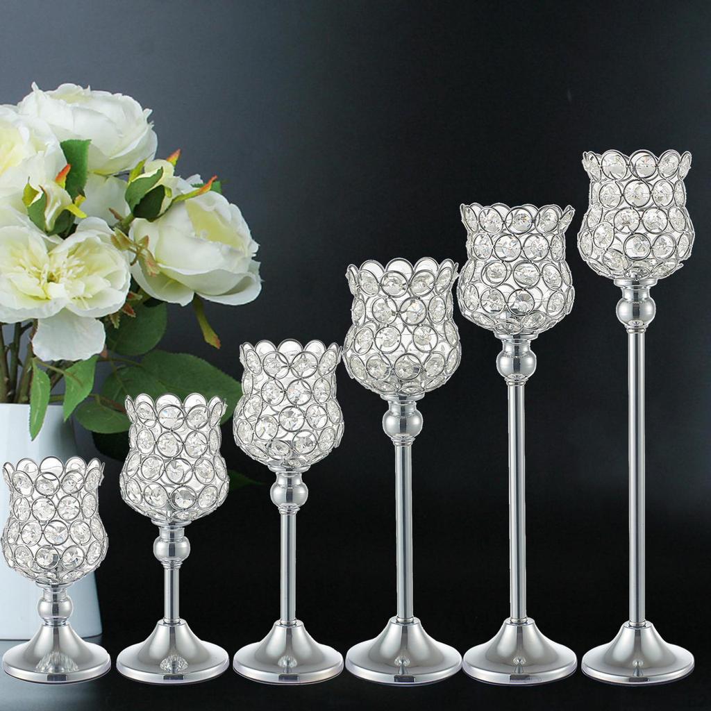 Crystal Holder Candelabra s for Centerpiece