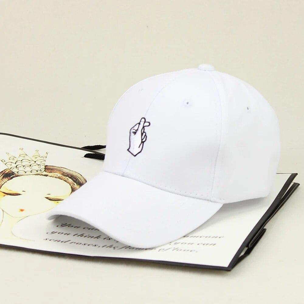 Pink Hat Men Women Baseball Cap HipHop Curved Snapback Love Finger Gesture Adjustable Baseball Cap summer sunhat