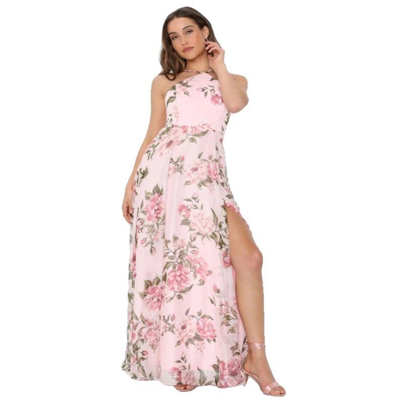 Export Single Lu Home Summer New Arrival Apron Design Sexy Open Back Chiffon Elegant Holiday Island Sanya Dress