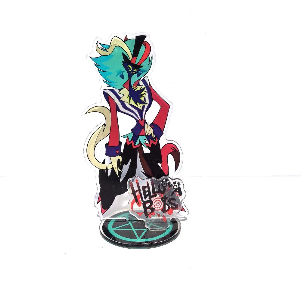 Neue 15CM Hazbin Hotel Charlie Morningstar Stand Acrylfiguren Vaggie Schreibtisch-Aufsteller Modell Dekoration Sammlung Geschenke