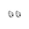 High Quality 925 Sterling Silver Silver Plated Trendy Simple Fashion Dainty Hoop Earrings Cute Bulk Geometric Pattern