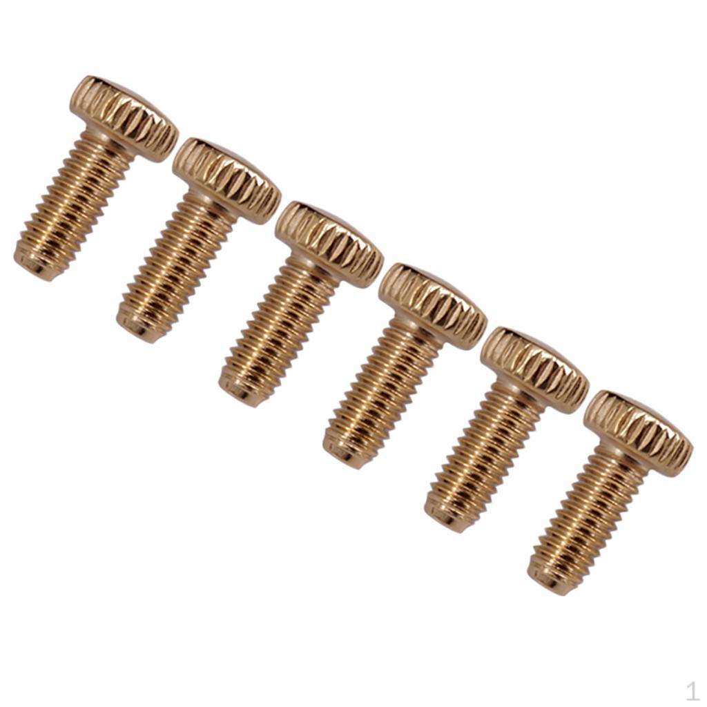 

Винты для крепления струн Iron Locked для электрогитары, упаковка из 6 шт. золотой