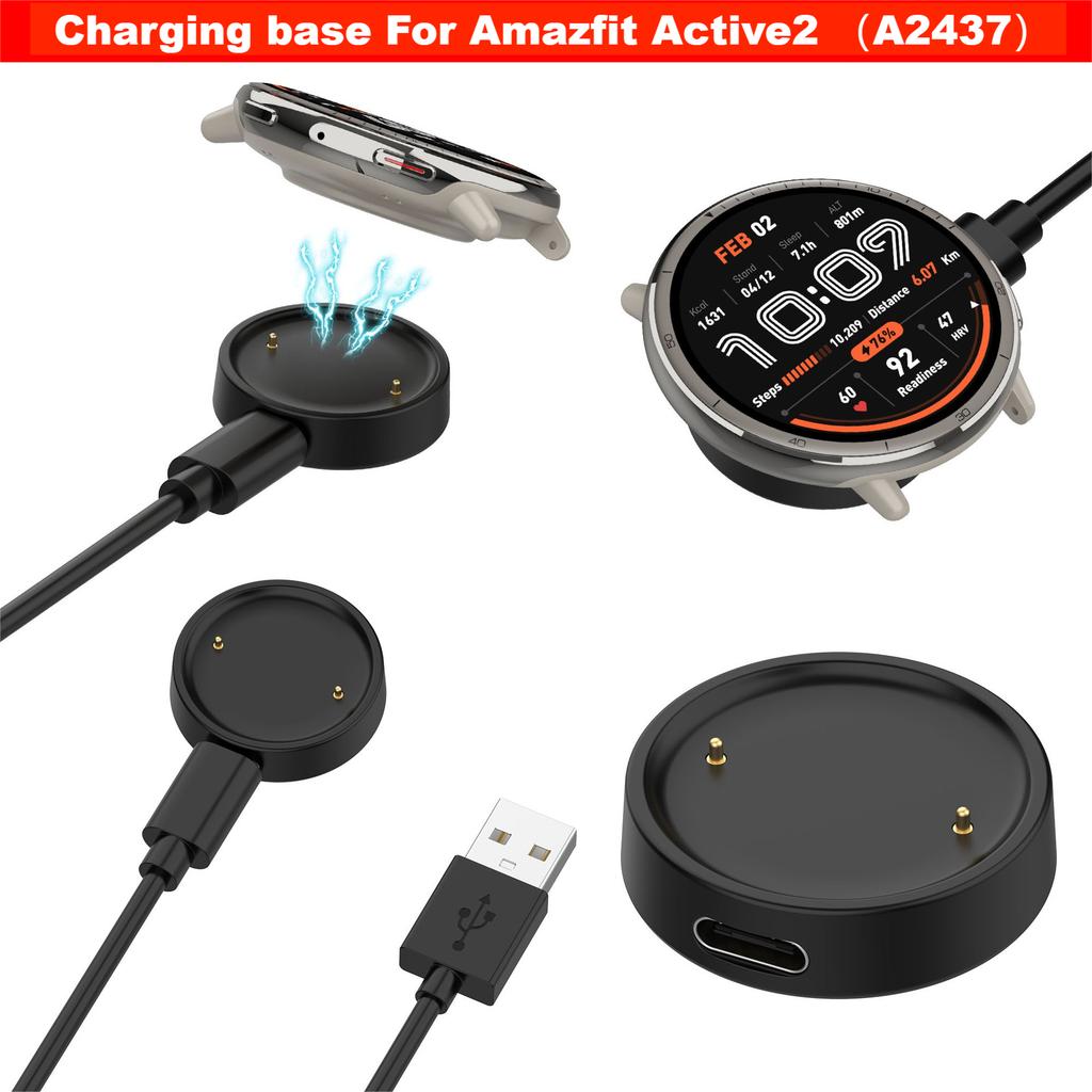 Charging Base For Amazfit Active 2 Smart Watches Magnetic Charger For Huami Amazfit Active2 Adapter Accessories
