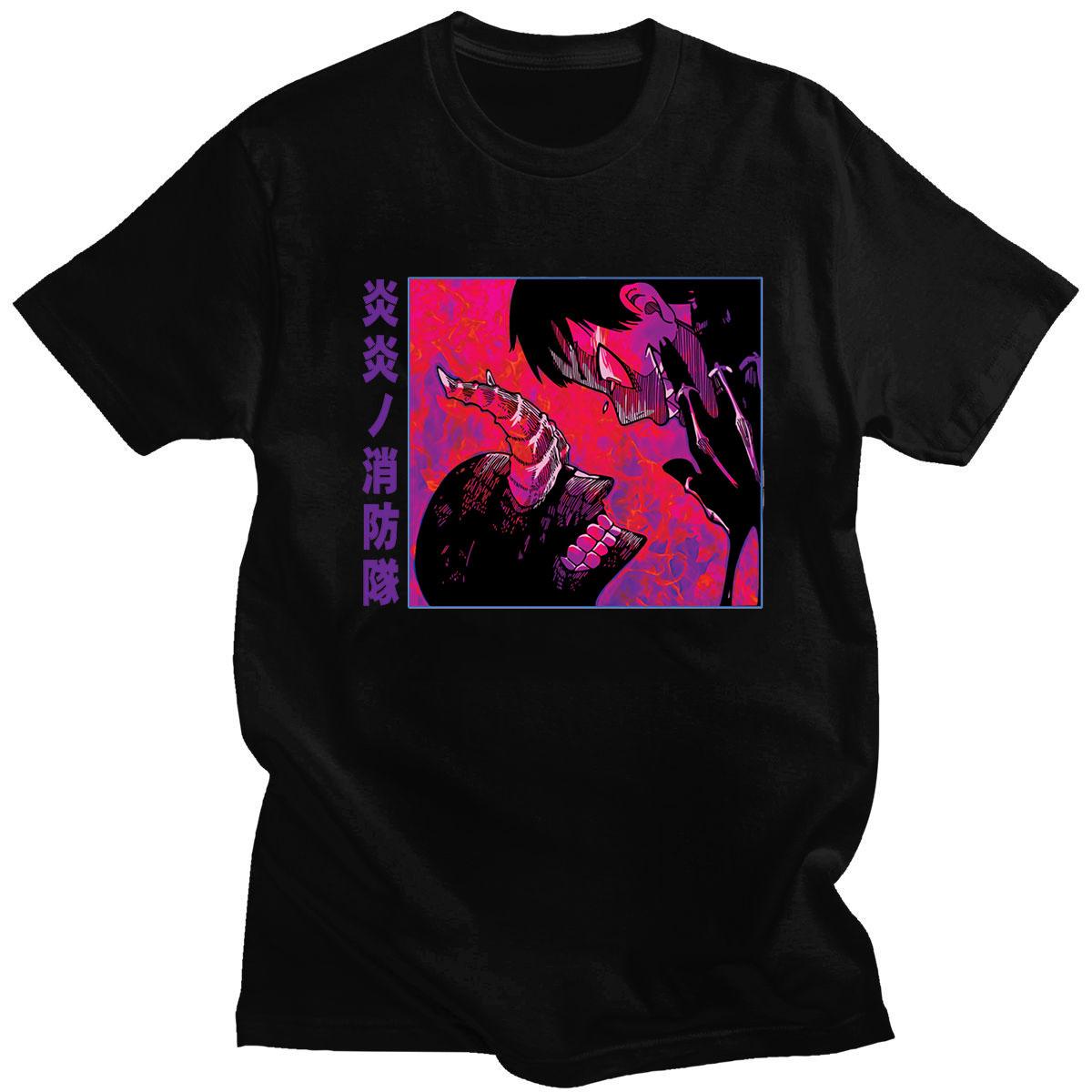 

Fire Brigade of Flames Popular Style Oneck Tshirt Cartoon Oversized TShirts Comfortable Summer Unsiex Cotton Tees - Men s Su... S разноцветный