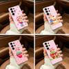 S-Strawberry-S- Shortcake Clear Phone Case for Samsung S25, S24, S21, S22, S23, S30, Ultra, S20, Plus, FE, Lite