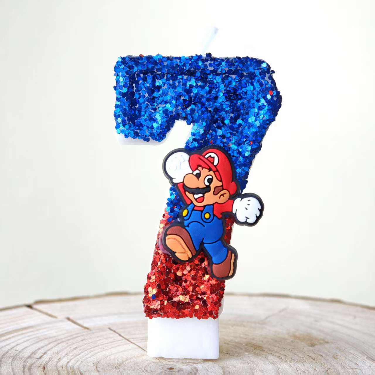 

Super Mario Number Candles 0-9 - Birthday Cake Decoration, Party Supplies, Kids Gift (Perfect for Cake Decorating)