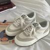 Leinenschuhe Damen 2025 Frühling neue schicke Low-Top Board Schuhe Koreanische Version von trendigen Freizeitschuhen vielseitige Hong Kong Stil Studentenschuhe