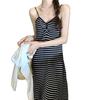 Stylish Sleeveless Striped Beach Dress - Summer Slim Fit for Women