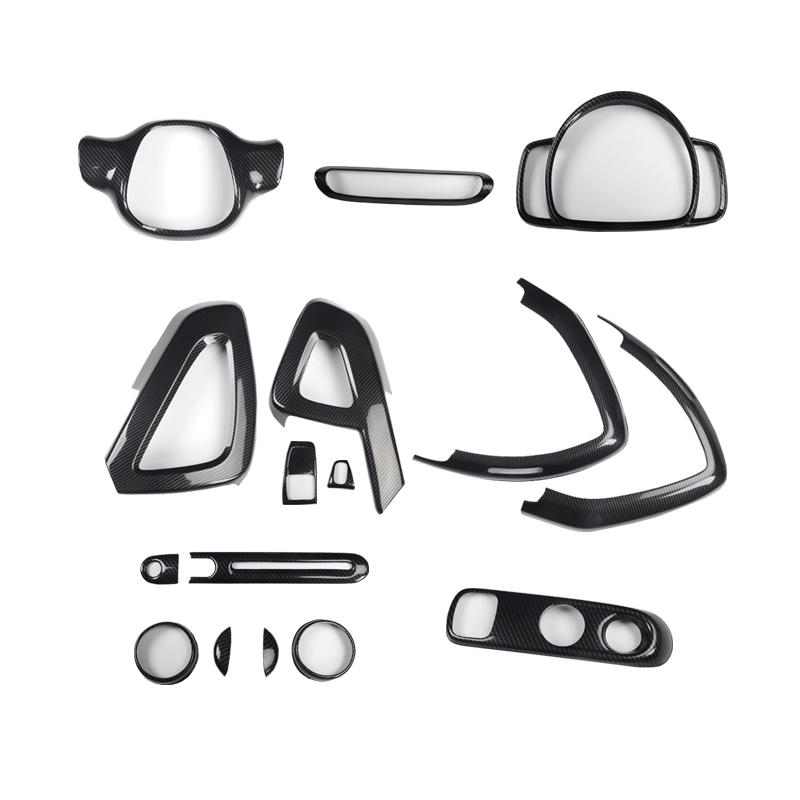 Fibră de carbon Husă decorativă interioară Turnare Instrument Carcasă de viteze Carcasă modificată pentru Old Smart 451 fortwo