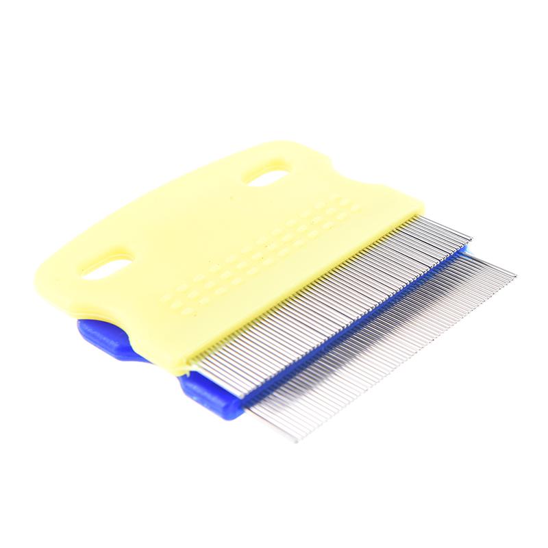 Rustfritt stål Kjæledyr Hund Katt Tannet Loppefjerning Rengjøringsbørste Grooming Kam
