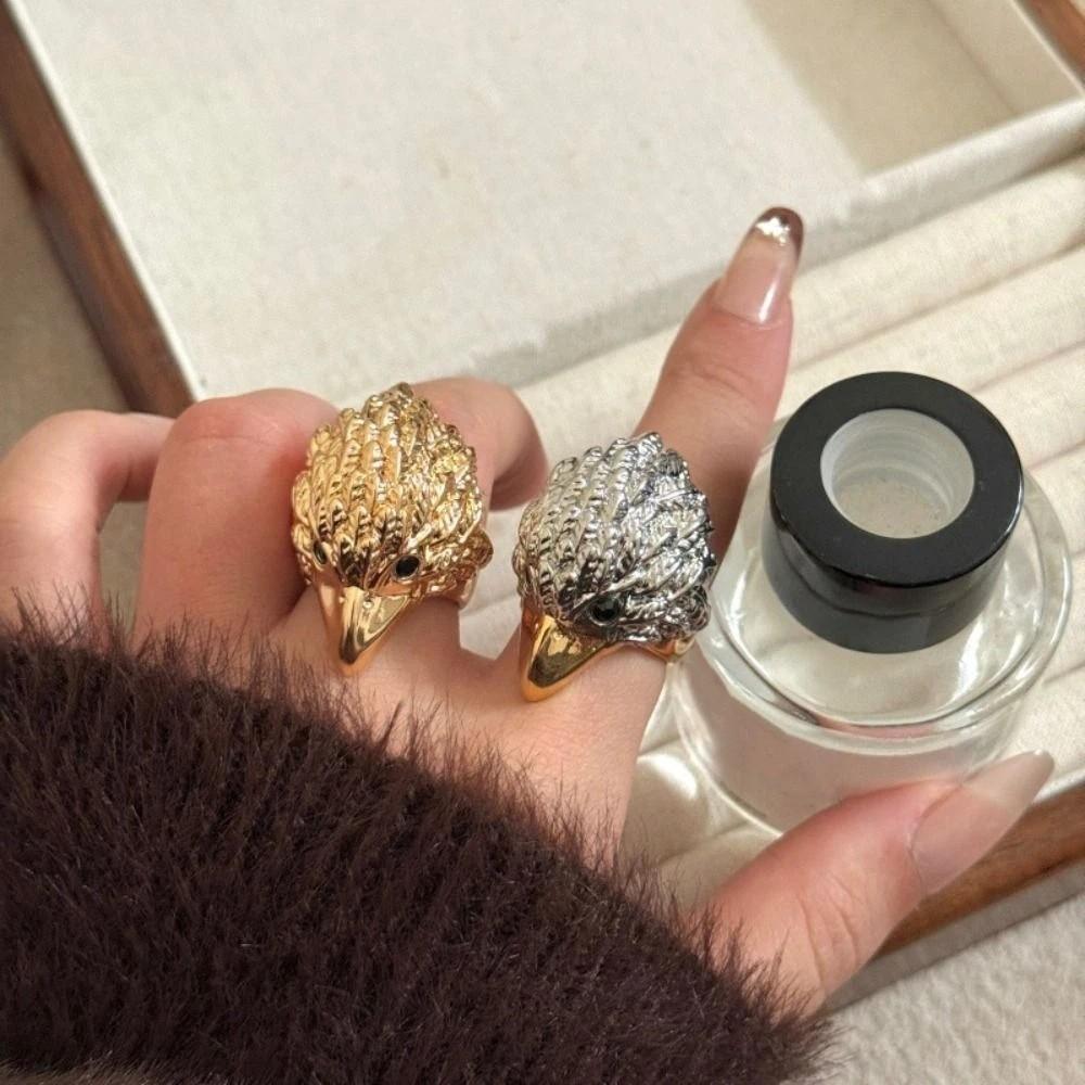 Geometric Eagle Shape Ring Cool Chunky Ring Creative Exaggerated Ring Gift