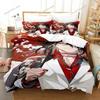 Anime Hololive Vox Akuma Bedding Set Boys Girls Twin Queen Size Duvet Cover Pillowcase Bed Kids Adult Home Textileextile369