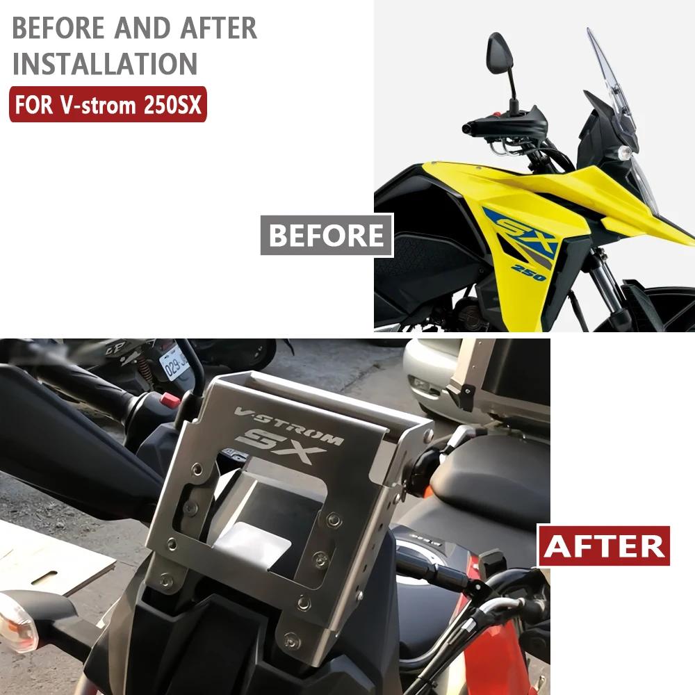 FOR V-STROM 250SX 2022-2025 Motorcycle accessories Lift windshield navigation bracket GPS V-STROM 250SX 250 SX 2022 2023 2024