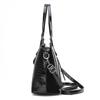 Lacquer Leather Glossy Women's Handbag 2024 New Women's 2 In 1 Composite Bags Bag Large Capacity One Shoulder Crossbody Bag