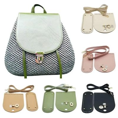 1 Pieza Correa de Bolso de Cuero Hecha a Mano Set Tejido para Bolso de Mano Fondos de Bolso de Alta Calidad Con Accesorios de Metal Para Bolso de Hombro DIY