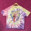 The Rolling Stones Circus Stars Hot Lips Rock Band Tie Dye
