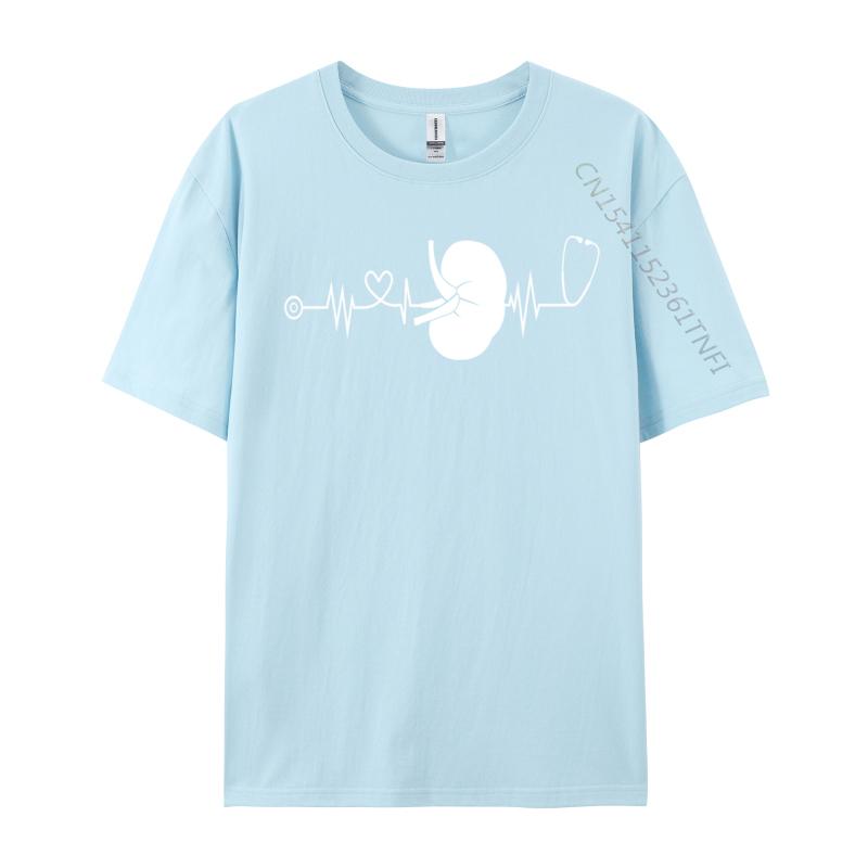 Dialysis Technician Nurse Kidney Heartbeat Dh Mtb Mountain Bike T Shirt For Men Printed On Tops Tees Loose Tops & Tees Street