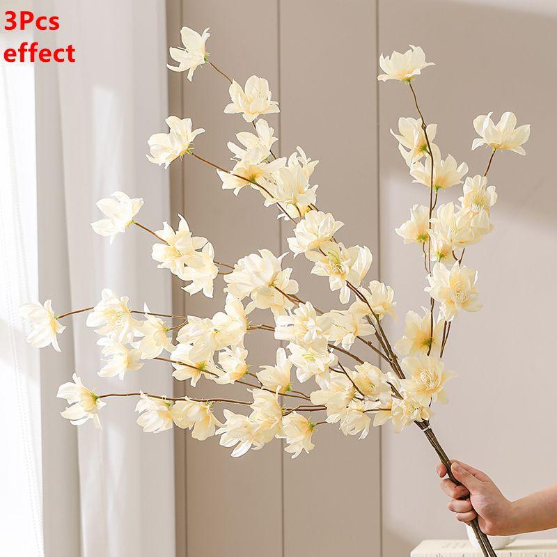 1/3Pcs Sakura Artificial Flowers Bouquet 110CM Fake Flowers Garden Party Wedding Marriage Decoration Home Decor Vase Ornaments