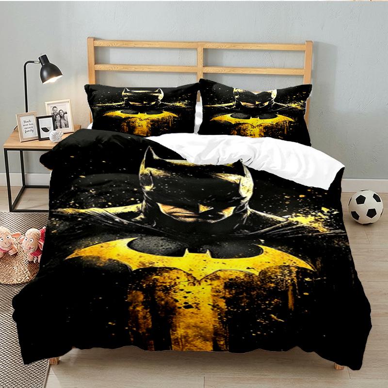 Red Cape Hero 3PCS Bedding set,Ideal for 1pc Duvet Cover And 2pcs Pillowcases Perfect for Fan gift,Ideal for Bedroom, Dormitory