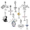 Laza Copper Cross Amulet Charms Bead Fit Original Bracelet Pendant Jewelry Diy Making
