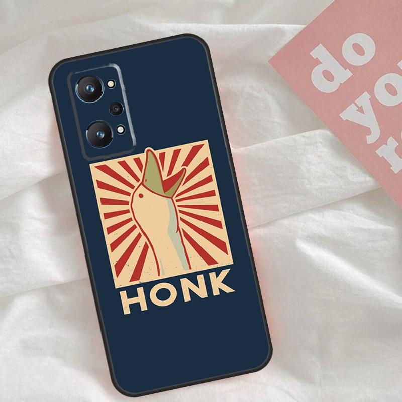 Cartoon Funny Goose Case For Realme C51 C75 C63 C61 C55 C53 C35 C65 C67 C71 15 11 12 13 14 Pro Plus GT6 GT7 Pro