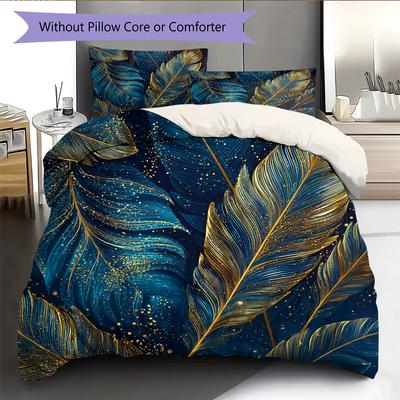 Cartoon Pattern Bedding Quilt Set Quilt Cover Pillowcase Home Decoration Birthday Gift (1 * Duvet Cover + 2 * Pillowcase, Without Core)