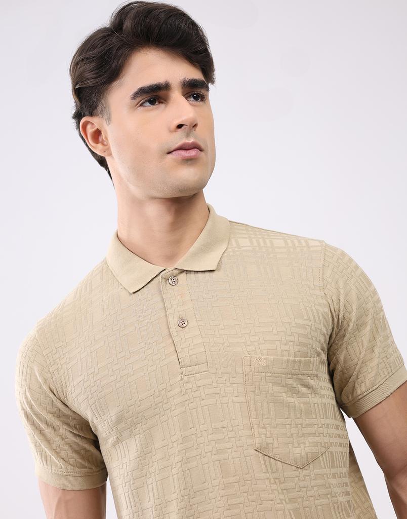 MONTE CARLO Men's Collar Half Sleeve T-Shirt