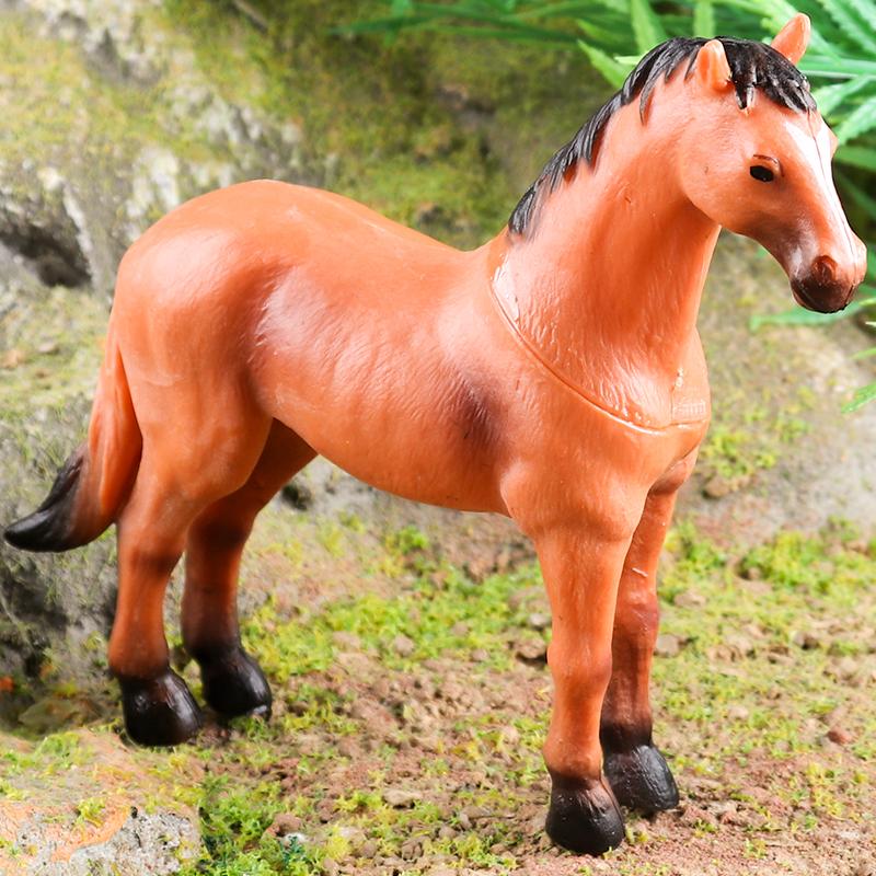 Oenux Farm Model Simulation Goose Duck Pig Hen Cow Horse Sheep Action Figures Poultry Animals Figurine Miniature Cute Kids Toy