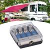 60A Power Distribution Block 1 4 Way Out Audio Fuse Holder Universal Application for