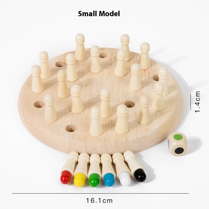 

1 Set Match Stick Color Memory Matching Puzzles Parent-Child Interaction Educational Toy Wooden Memory Chess Board Game For Kids 15CM